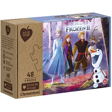 Clementoni Play For Future Puzzle Ledové království 2, 3x48 dílků (8005125252558)