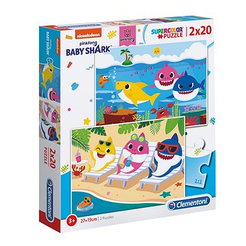 Clementoni Puzzle Baby Shark 2x20 dílků (8005125247776)