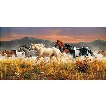 Clementoni Puzzle Divocí koně - Hřmící stádo 13200 dílků (8005125380060)