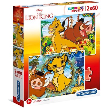 Clementoni Puzzle Lví král 2x60 dílků (8005125216048)