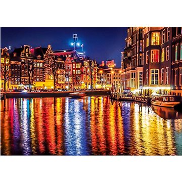 Clementoni Puzzle Noční Amsterdam, Nizozemsko 500 dílků (8005125350377)