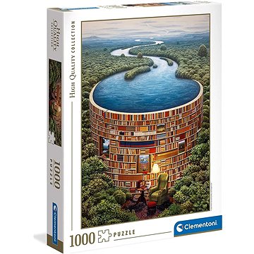 Clementoni Puzzle Přehrada z knih 1000 dílků (8005125396030)