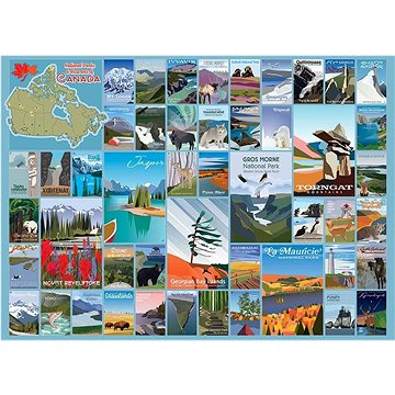 Cobble Hill Puzzle Kanadské Národní parky a rezervace 1000 dílků (625012803106)