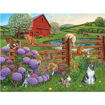 Cobble Hill Puzzle Kočky z farmy XL 275 dílků (625012880077)