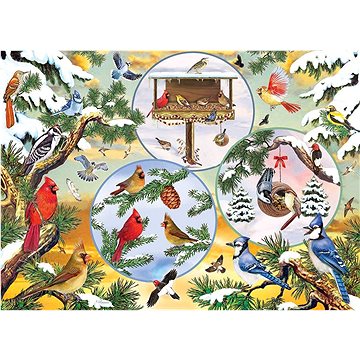 Cobble Hill Puzzle Kouzlo ptáčků v zimě 500 dílků (625012850575)