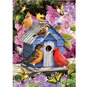 Cobble Hill Puzzle Ptačí budka na jaře 1000 dílků (625012801539)