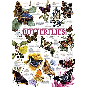 Cobble Hill Puzzle Sbírka motýlů 1000 dílků (625012800150)