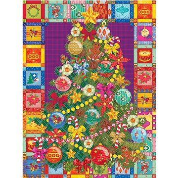 Cobble Hill Puzzle Vánoční stromek na přikrývce XL 275 dílků (625012880381)
