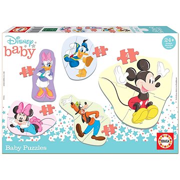 Educa Baby puzzle Mickey a přátelé 5v1 (3-5 dílků) (8412668185906)