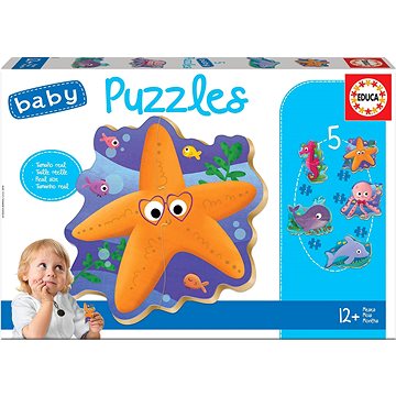 Educa Baby puzzle Podvodní svět 5v1 (2-4 dílky) (8412668180581)