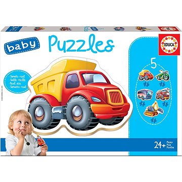 Educa Baby puzzle Vozidla 5v1 (3-5 dílků) (8412668148666)