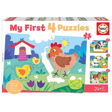 Educa Moje první puzzle Maminky a mláďátka 4v1 (5,6,7,8 dílků) (8412668188990)