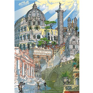 Educa Puzzle City: Řím 200 dílků (8412668184688)