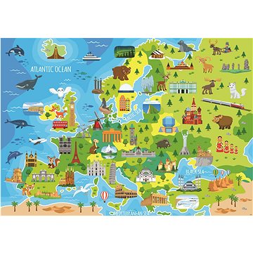 Educa Puzzle Mapa Evropy 150 dílků (8412668186071)