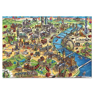 Educa Puzzle Mapa Londýna 500 dílků (8412668184510)