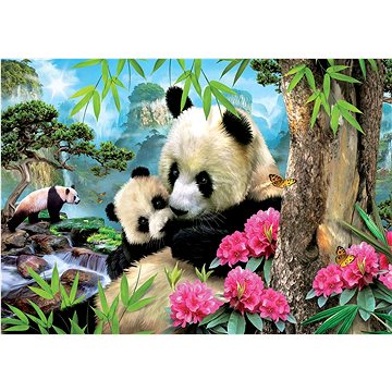 Educa Puzzle Panda s mládětem 1000 dílků (8412668179950)
