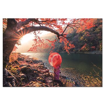 Educa Puzzle Východ slunce u řeky Katsury, Japonsko 1000 dílků (8412668184558)