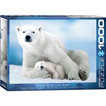 Eurographics Puzzle Lední medvěd s mládětem 1000 dílků (628136611985)