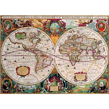 Eurographics Puzzle Starověká mapa světa 1000 dílků (628136619974)