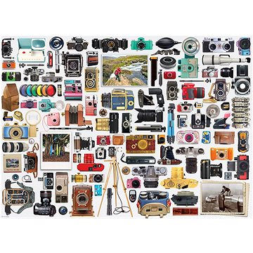 Eurographics Puzzle Svět fotoaparátů 1000 dílků (628136656276)