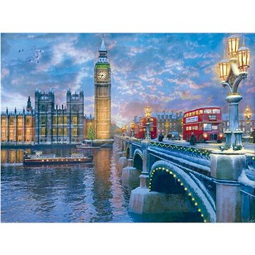 Eurographics Puzzle Štědrý večer v Londýně 1000 dílků (628136609166)