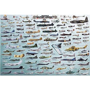 Eurographics Puzzle Vojenská letadla 2000 dílků (628136205788)
