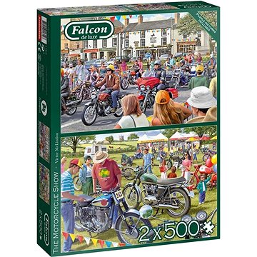 Falcon Puzzle Motorkářská přehlídka 2x500 dílků (8710126113127)