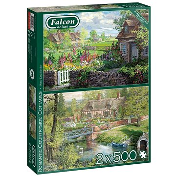 Falcon Puzzle Romantická venkovská stavení 2x500 dílků (8710126112618)