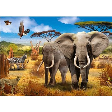 Jumbo Puzzle Africká savana 500 dílků (8710126188026)