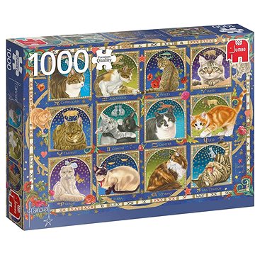 Jumbo Puzzle Kočičí horoskop 1000 dílků (8710126188538)