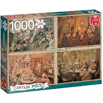 Jumbo Puzzle Setkání v obývacím pokoji 1000 dílků (8710126188569)
