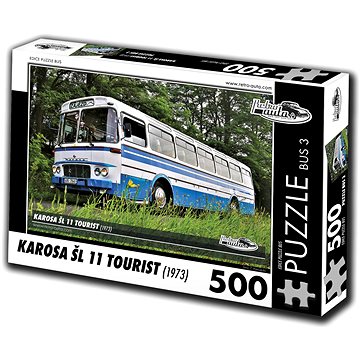Retro-auta Puzzle Bus č. 3 Karosa ŠL 11 TOURIST (1973) 500 dílků (8594047727737)