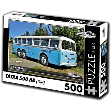 Retro-auta Puzzle Bus č. 9 Tatra 500 HB (1964) 500 dílků (8594047727799)