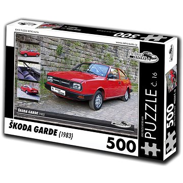 Retro-auta Puzzle č. 16 Škoda Garde (1983) 500 dílků (8594047726167)