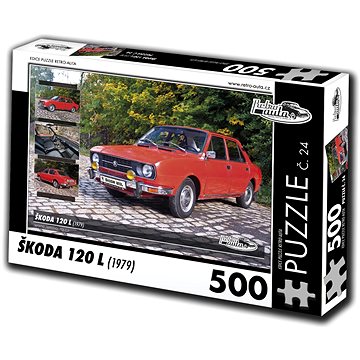 Retro-auta Puzzle č. 24 Škoda 120 L (1979) 500 dílků (8594047726242)