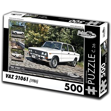 Retro-auta Puzzle č. 26 VAZ 21061 (1986) 500 dílků (8594047726266)