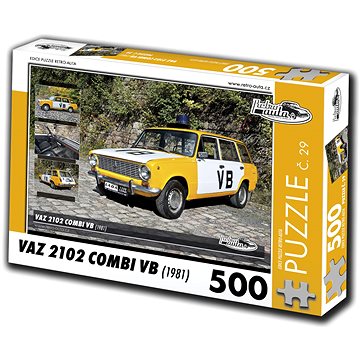 Retro-auta Puzzle č. 29 VAZ 2102 Combi VB (1981) 500 dílků (8594047726297)