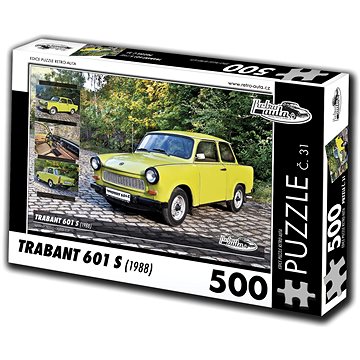 Retro-auta Puzzle č. 31 Trabant 601 S (1988) 500 dílků (8594047726310)
