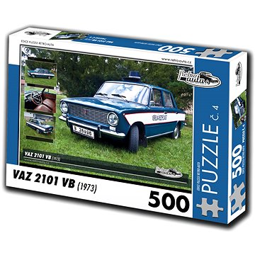 Retro-auta Puzzle č. 4 VAZ 2101 VB (1973) 500 dílků (8594047726044)