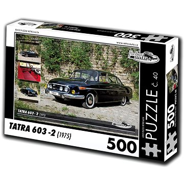 Retro-auta Puzzle č. 40 Tatra 603-2 (1975) 500 dílků (8594047726402)