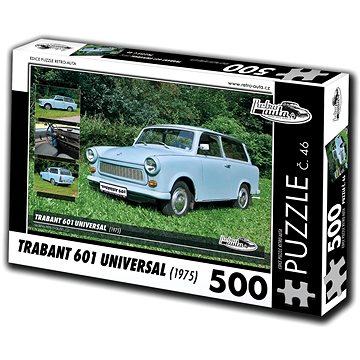 Retro-auta Puzzle č. 46 Trabant 601 Universal (1975) 500 dílků (8594047726464)