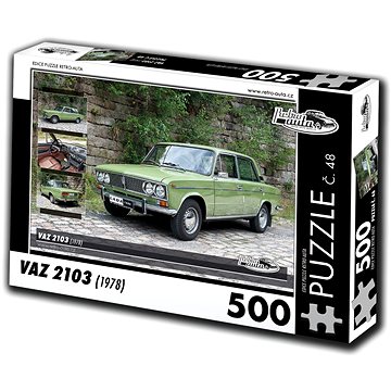 Retro-auta Puzzle č. 48 Vaz 2103 (1978) 500 dílků (8594047726488)