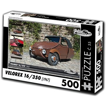 Retro-auta Puzzle č. 55 Velorex 16/350 (1967) 500 dílků (8594047726556)