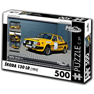 Retro-auta Puzzle č. 59 Škoda 130 LR (1984) 500 dílků (8594047726594)