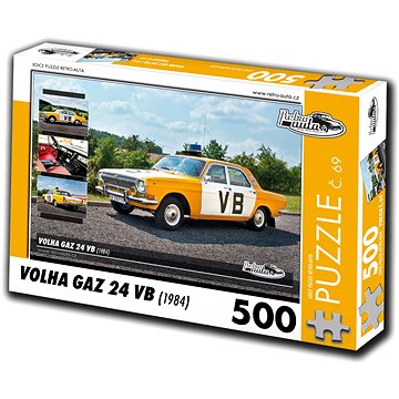 Retro-auta Puzzle č. 69 Volha GAZ 24 VB (1984) 500 dílků (8594047726693)