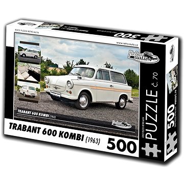 Retro-auta Puzzle č. 70 Trabant 600 KOMBI (1963) 500 dílků (8594047726709)
