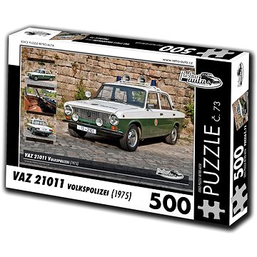 Retro-auta Puzzle č. 73 VAZ 21011 Volkspolizei (1975) 500 dílků (8594047726730)