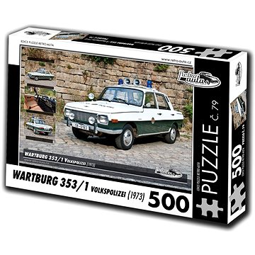 Retro-auta Puzzle č. 79 Wartburg 353/1 Volkspolizei (1973) 500 dílků (8594047726792)