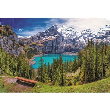 Trefl Puzzle Jezero Oeschinen, Alpy 1500 dílků (5900511261660)