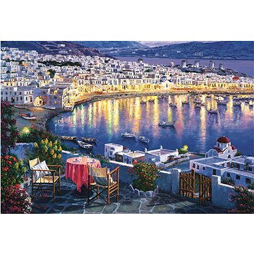 Trefl Puzzle Mykonos za soumraku, Řecko 1500 dílků (5900511261448)